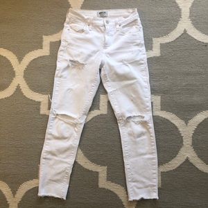 AGOLDE white jeans